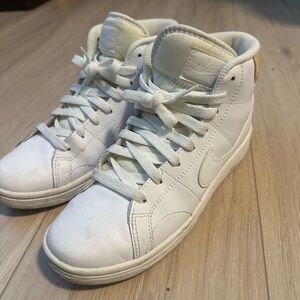 White Nike High-Top Sneakers